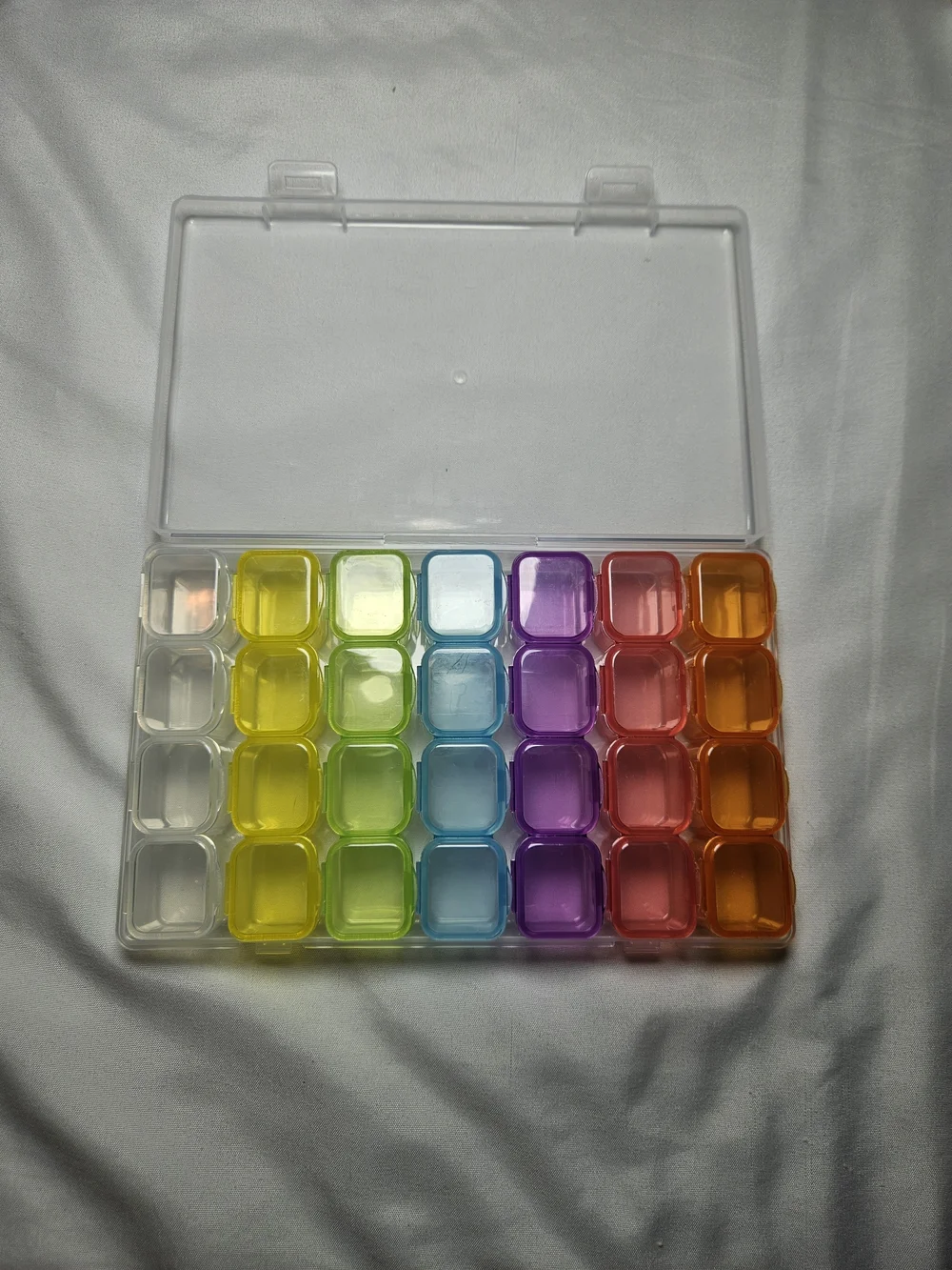 Rainbow 28-Compartment Plastic Organizer - Multicolor